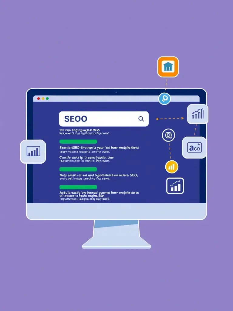 A search engine results page (SERP) displaying a website ranking high for relevant keywords, illustrating the effectiveness of SEO strategies.